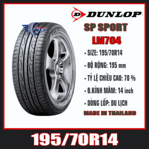 LỐP XE DU LỊCH GIÁ RẺ DUNLOP SP SPORT LM704 195/70R14