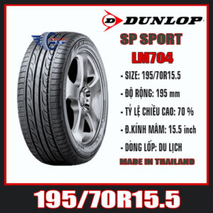 LỐP XE DUNLOP SP SPORT GIÁ TỐT LM704 195/70R15