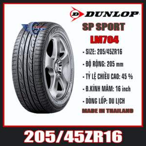 LỐP XE DU LỊCH CAO CẤP DUNLOP SP SPORT LM704 205/45ZR16